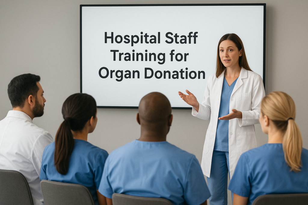 Hospital staff training for organ donation