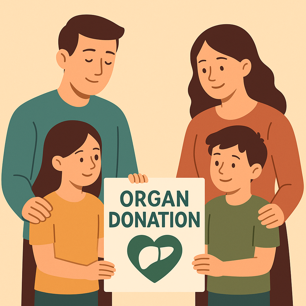 Organ donation family support with love and encouragement
